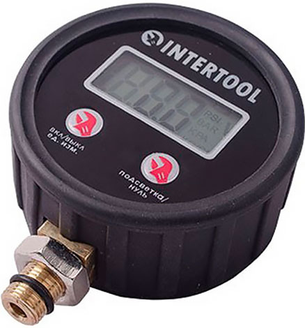 Манометр цифровой INTERTOOL