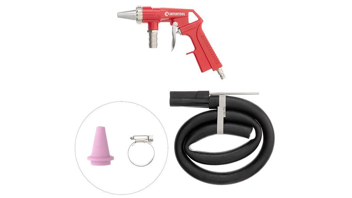 Пистолет пескоструйный пневматический PT-0706 INTERTOOL