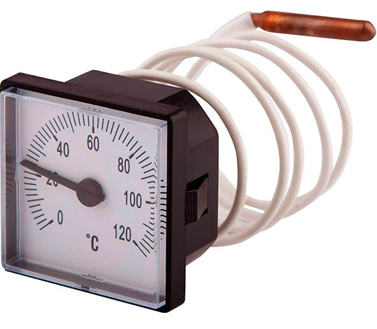 Термометр капилярный 48 х 48 мм 120ºС SD PLUS