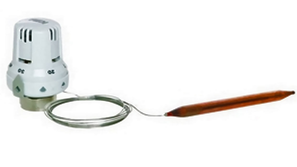 Головка термостатическая с выносным датчиком М30 × 1,5 20-70°С icma