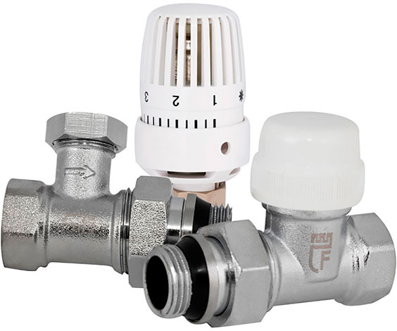 Термостатический комплект прямой в сборе для радиатора 1/2 SD FORTE