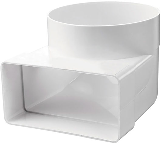 Колено соединительное 90° для плоских и круглых каналов VENTS