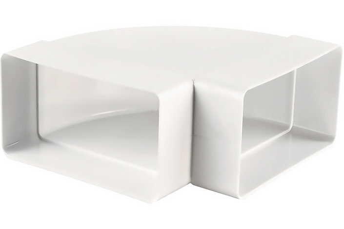 Колено горизонтальное 90° для плоских каналов VENTS