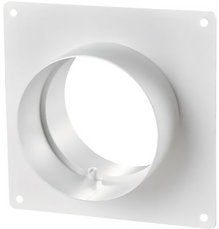 Соединитель с пластиной для круглых каналов настенный VENTS