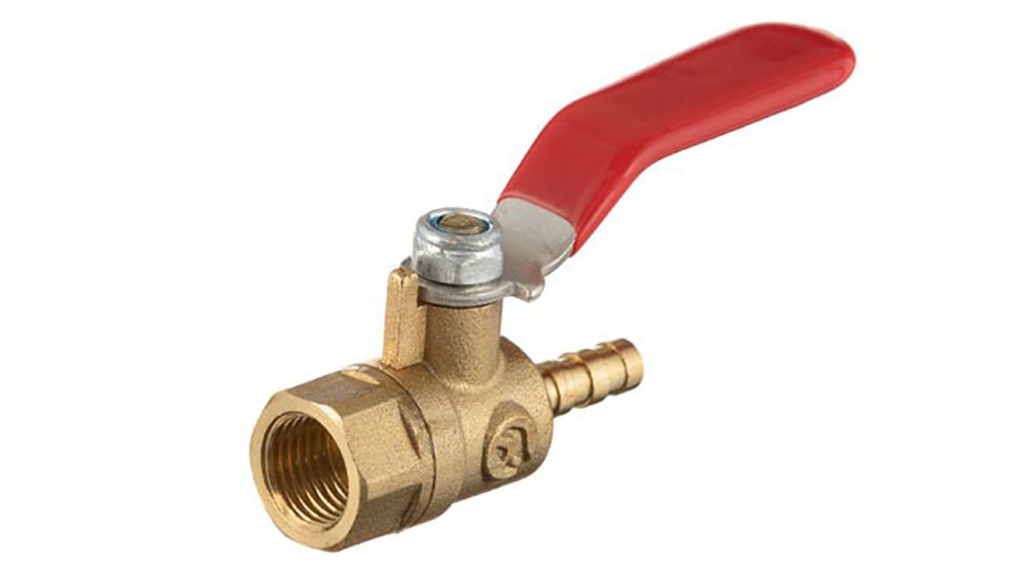 Кран шаровый воздушный на шланг, внутренняя резьба 1/4 INTERTOOL