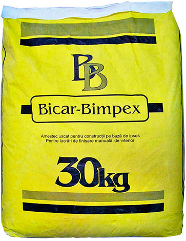 Штукатурка универсальная гипсовая Bicar Bimpex 30 кг