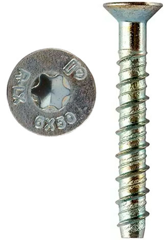 Анкерный шуруп для монтажа в бетон под потай