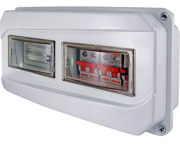 Щит учета ЩРН-12-1ф 167 × 350 × 111 мм пластиковый IP55 TDM