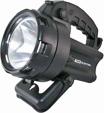 Фонарь Прожектор, аккумуляторный, 1 LED, 3 Вт, подставка, 44 лм/Вт, TDM