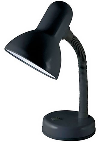 Светильник настольный на основании 60 Вт, E27 черный TDM