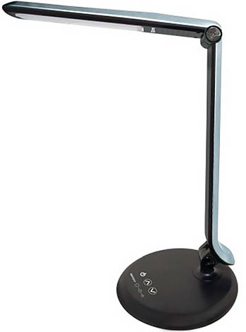 Светильник светодиодный настольный СН-120, складной, сенсор-диммер, 220 В, 8 Вт, 5300 К хром TDM