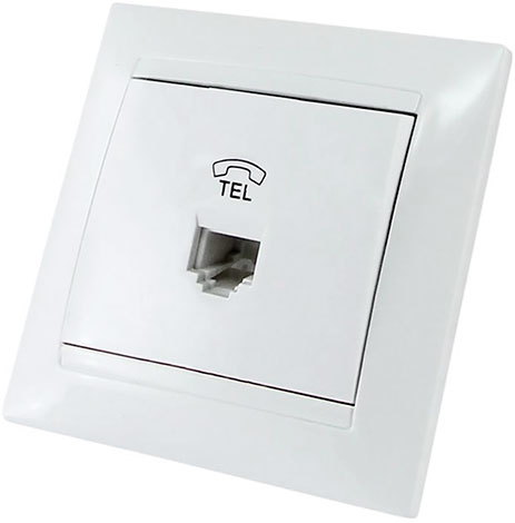 Розетка телефонная RJ11 Лама TDM