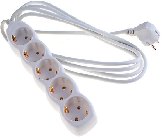 Удлинитель бытовой У05 5 гнезд, с заземлением, 16А, TDM