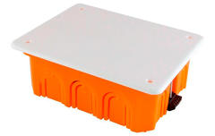 Распаячная коробка СП 120х92х45мм, крышка, пл. лапки, IP20, инд. штрихкод, TDM