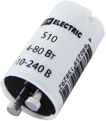 Стартер S10 4-80 Вт 220-240 В алюминиевые контакты TDM
