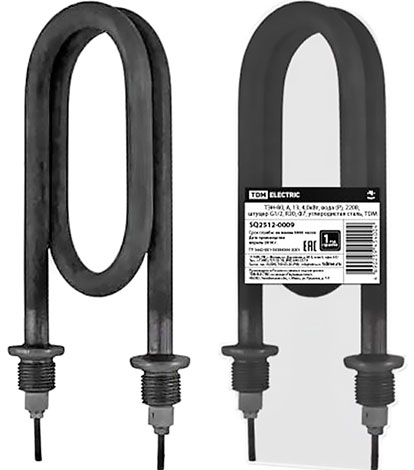 ТЭН вода (Р), Ф7, углеродистая сталь TDM