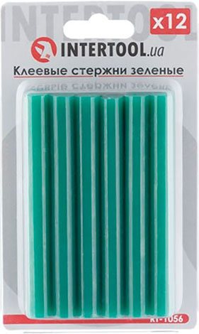 Комплект клеевых зеленых стержней 11,2 мм × 100 мм INTERTOOL