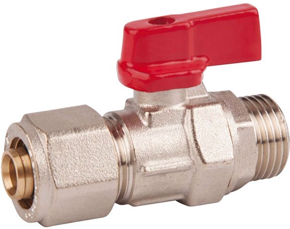 Кран шаровый для металлопластиковых труб 3/4 H × Ø 20 SD FORTE