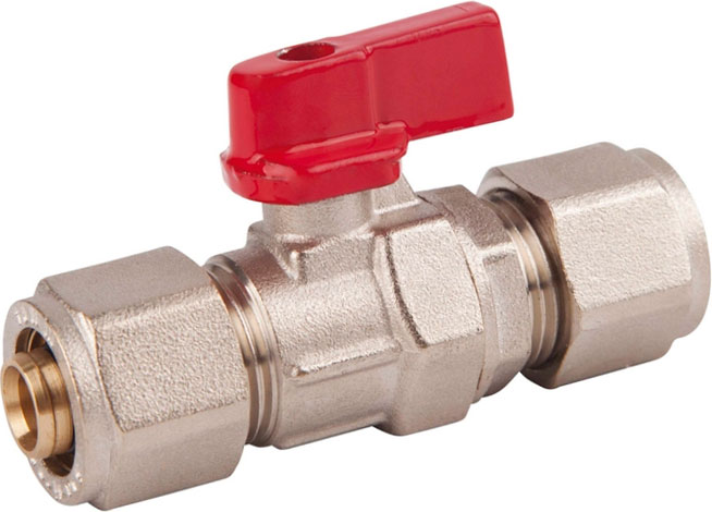 Кран шаровый для металлопластиковых труб SD FORTE