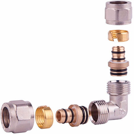 Отвод никелированный разборный SD FORTE