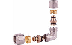 Отвод никелированный разборный SD FORTE