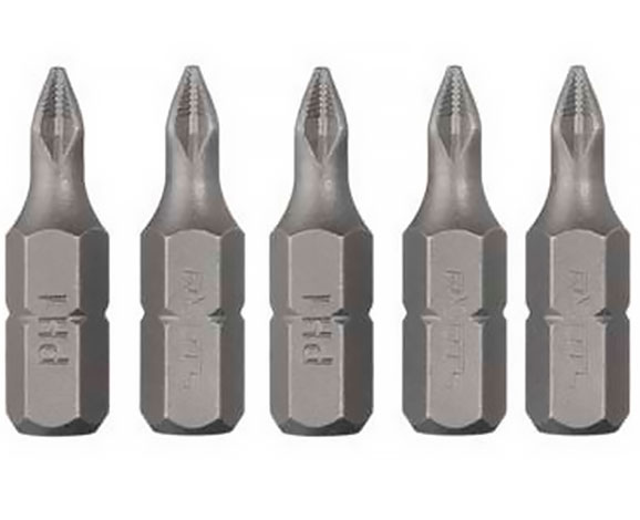 Комплект отверточных насадок PH1 1/4 × 25 мм ACR S2 уп. 5шт. STORM VT-0206 INTERTOOL