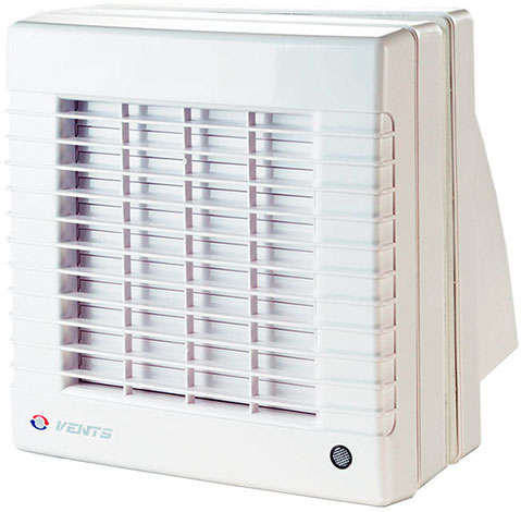 Вентилятор осевой оконный Вентс 125 МА02В, автоматические жалюзи