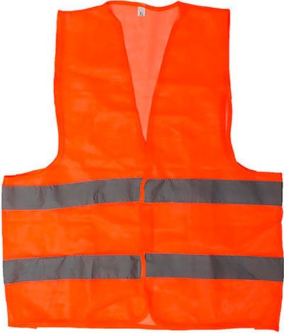 Жилет сигнальный оранжевый XL SP-2022 INTERTOOL
