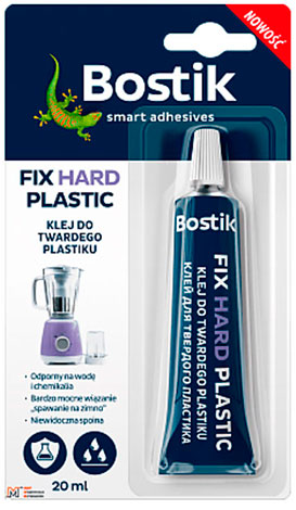 Клей для твёрдых ПВХ материалов FIX HARD PLASTIC 20 мл Bostik