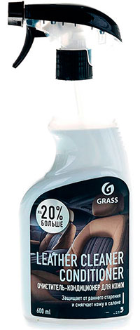 Очиститель - кондиционер кожи Leather Cleaner Conditioner (600 мл) GRASS HOME