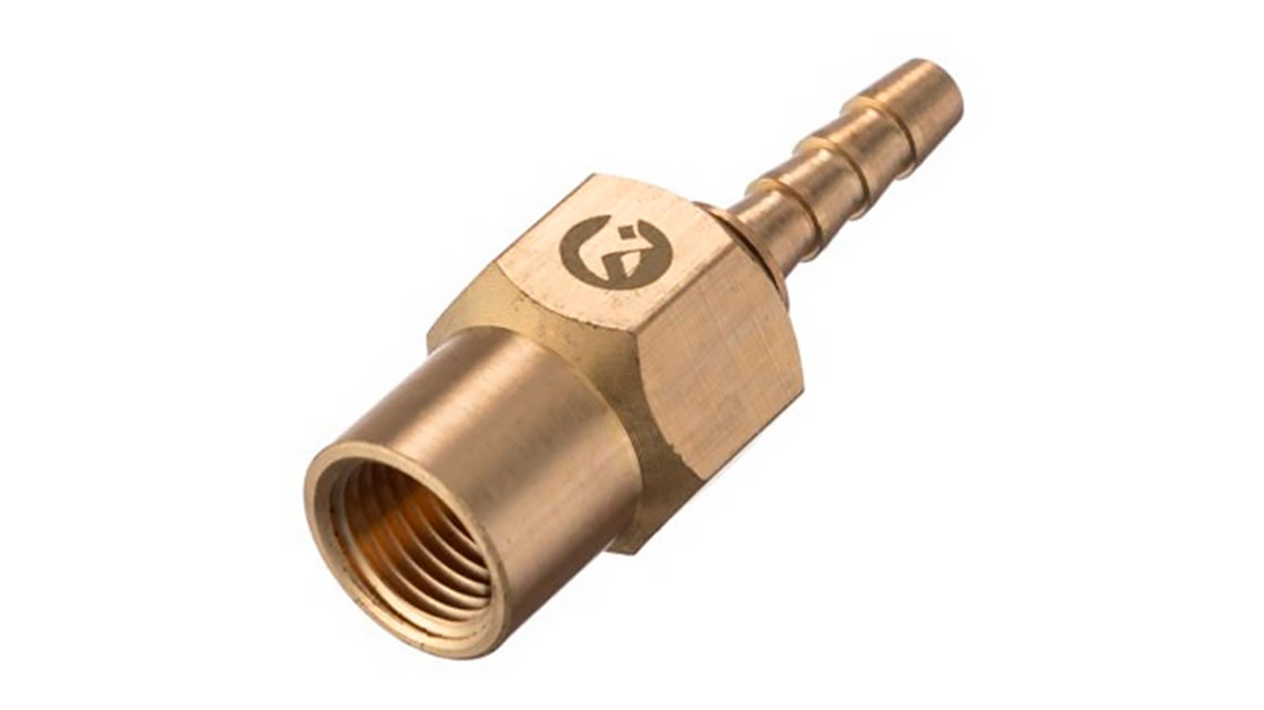 Шарнир поворотный внутренняя резьба 1/4 на шланг, латунь, STORM INTERTOOL