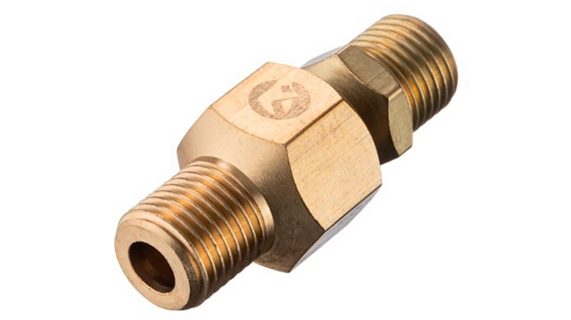 Шарнир поворотный внутренняя резьба 1/4 × 1/4, латунь, STORM INTERTOOL