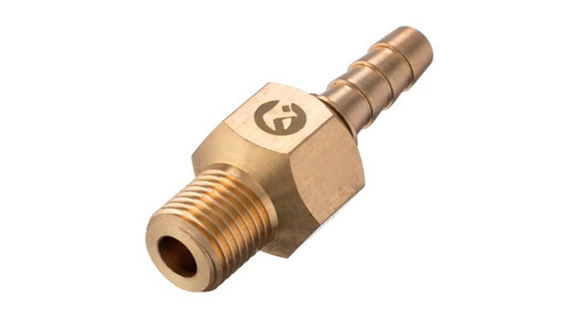 Шарнир поворотный наружная резьба 1/4, латунь, STORM