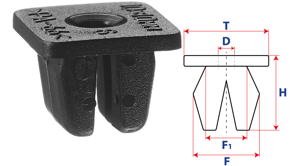 Втулка с квадратной шляпкой 14650
