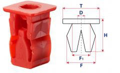 Втулка с квадратной шляпкой 14722