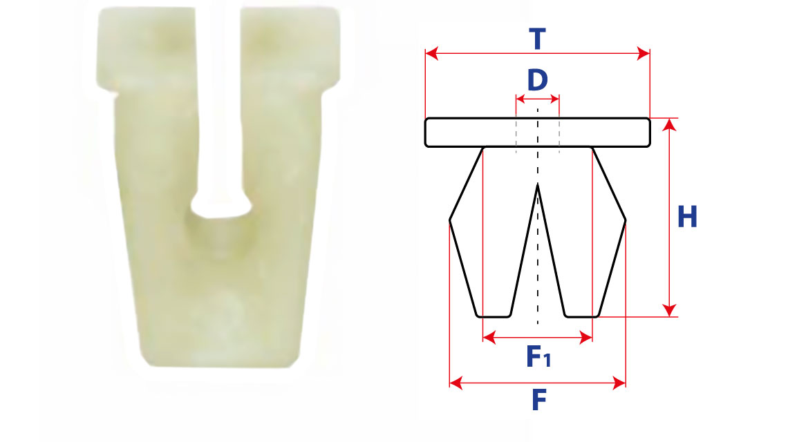 Втулка с квадратной шляпкой 14734