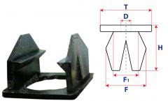 Втулка с квадратной шляпкой 14961