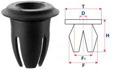 Втулка с круглой шляпкой 14018