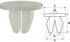 Втулка с круглой шляпкой 14175