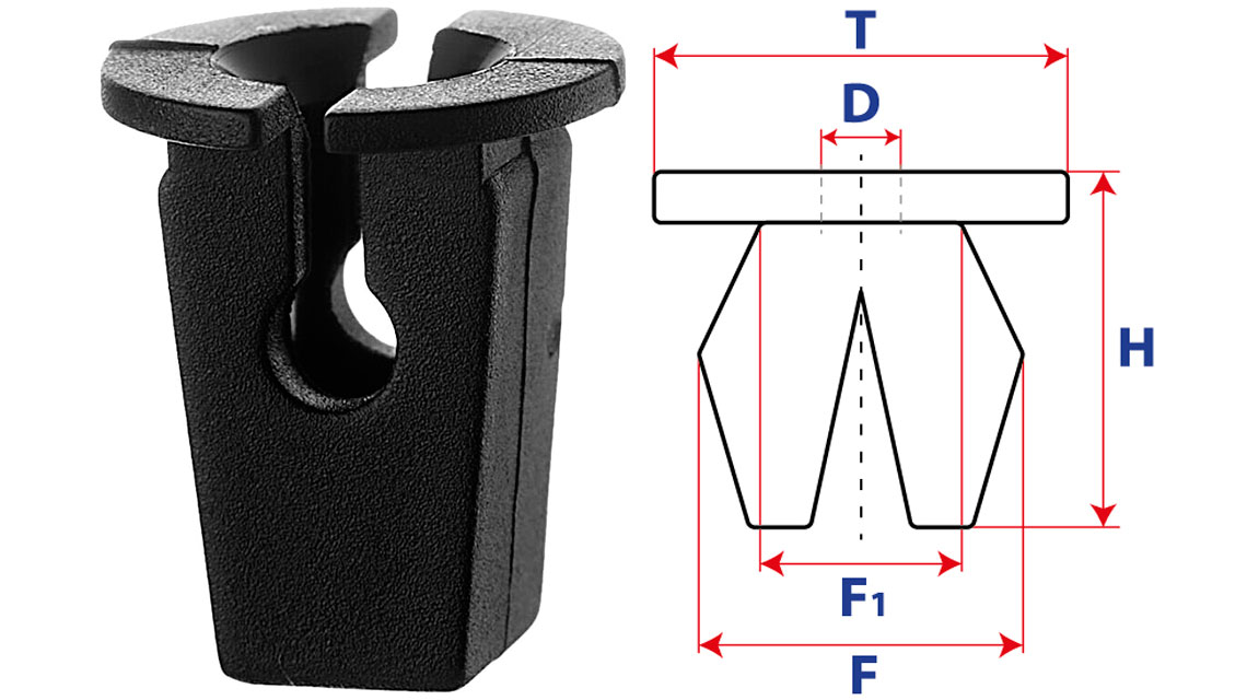 Втулка с круглой шляпкой 14203
