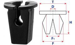 Втулка с круглой шляпкой 14203