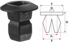 Втулка с круглой шляпкой 14246