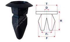 Втулка с круглой шляпкой 14250