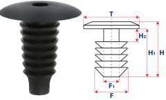 Крепление обшивки, одна шляпка типа ель 10131