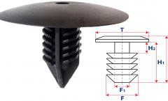 Крепление обшивки, одна шляпка типа ель 10590