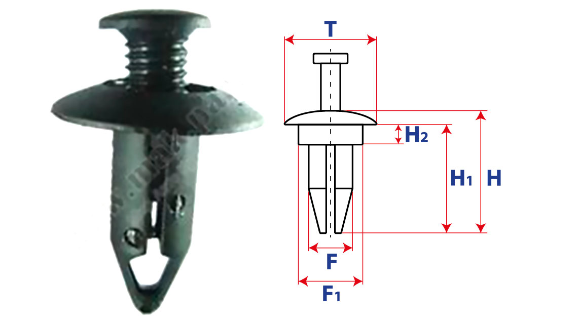 Крепление распорного действия с винтовым штырьком 11149