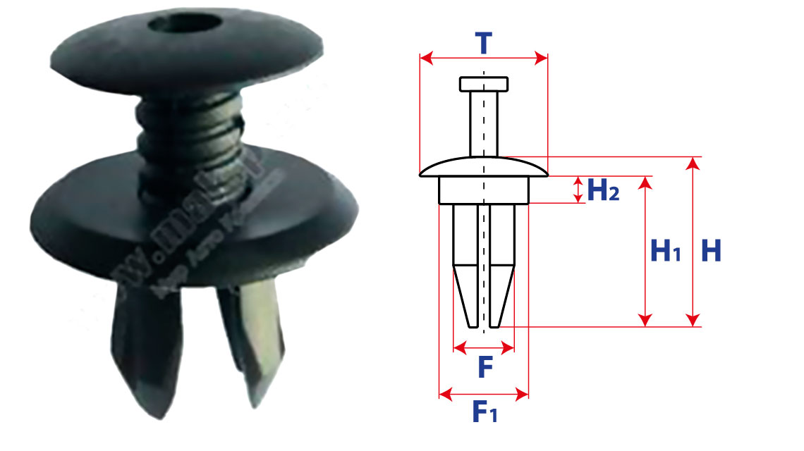 Крепление распорного действия с винтовым штырьком 11220