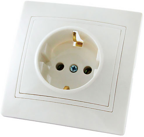Розетка 2П+З 16А 250В белая Таймыр TDM