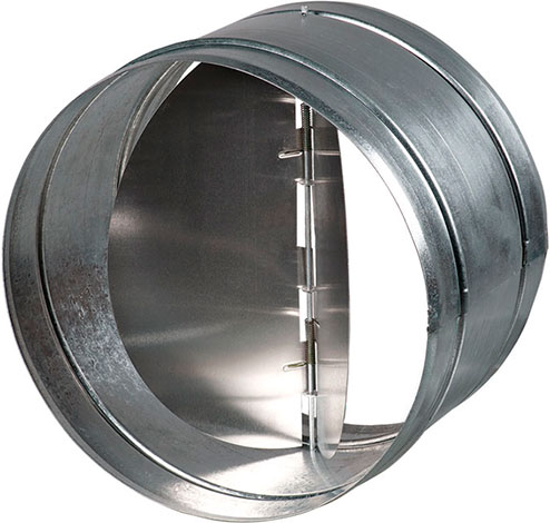 Клапан обратный с подпружиненными лопастями (оцинкованный) КОМ 125 VENTS