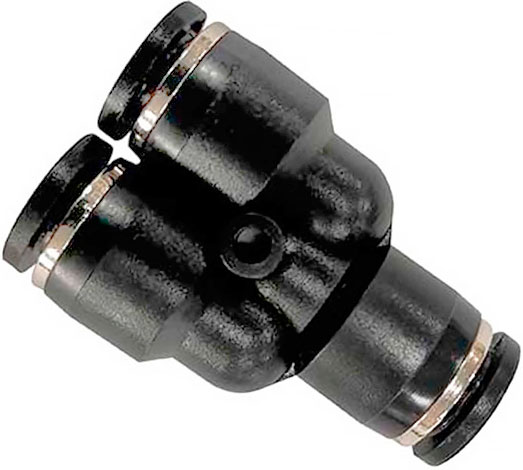 Соединение цанговое Y-образное для полиуретановых и других шлангов INTERTOOL